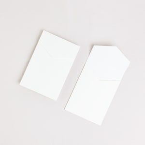 Buste Verticali Ecrù, B6, Carta 250 grammi - Set, Alta Qualità, Fatte A Mano