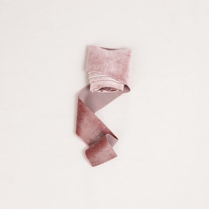 Poeder Roze Gesneden Fluwelen Lint