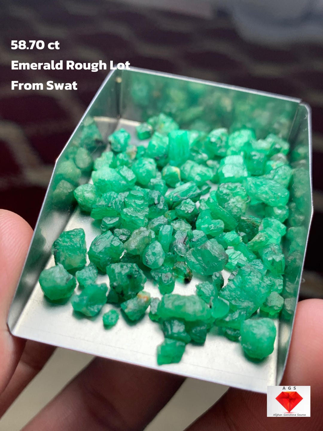 A Rare Gem From Swat: 58.70ct Emerald Rough With Exceptional Potential ...