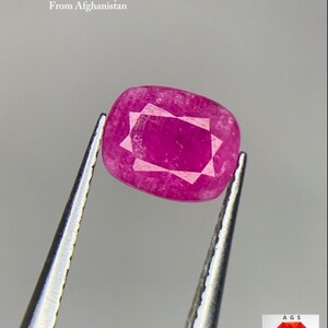 Refined Glow: A 1.33 ct Faceted Afghan Ruby (6.84 × 5.50 × 3.17 mm)
