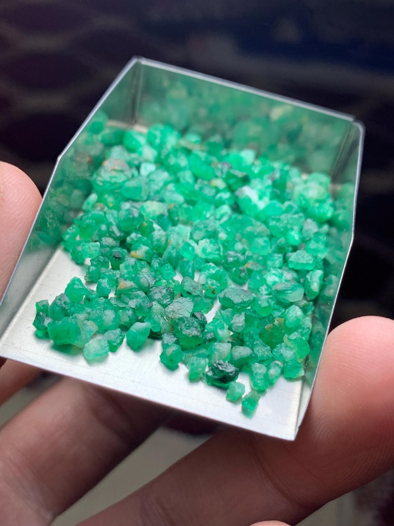 Pokemon Emerald Rough A Closer Look at a 46.89ct Rough Emerald Lot From Swat - Etsy