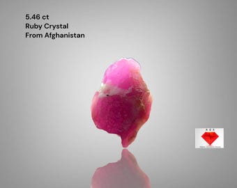 Discover the Natural Charm of a 5.46ct Afghan Ruby Crystal