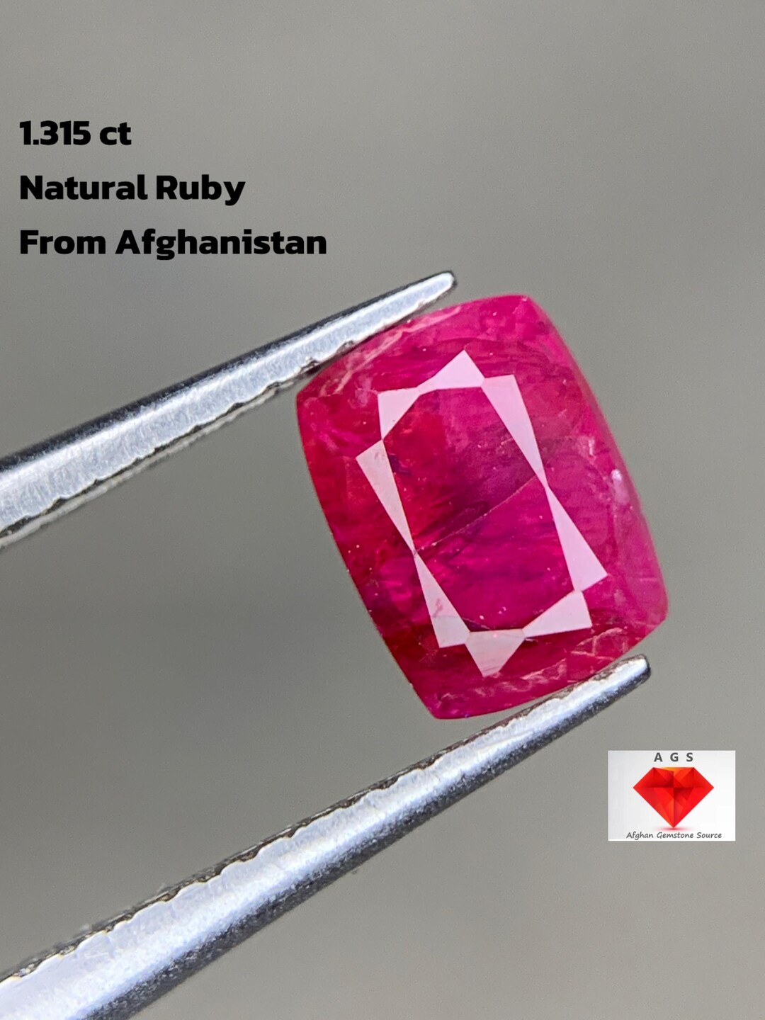 1.315 Ct Faceted Afghan Ruby – Rich Red Gemstone - Etsy
