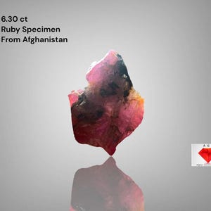 6.30ct Afghan Ruby Specimen – Untreated Natural Beauty (13.25 x 10.09 x 6.98 mm)