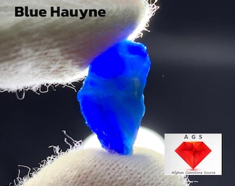 Most Rare 7 ct Blue Hauyne Specimen from Badakhshan, Afghanistan
