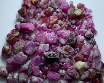 302ct Ruby Rough Lot – Natural Afghan Red Stones (15x9x9 mm)