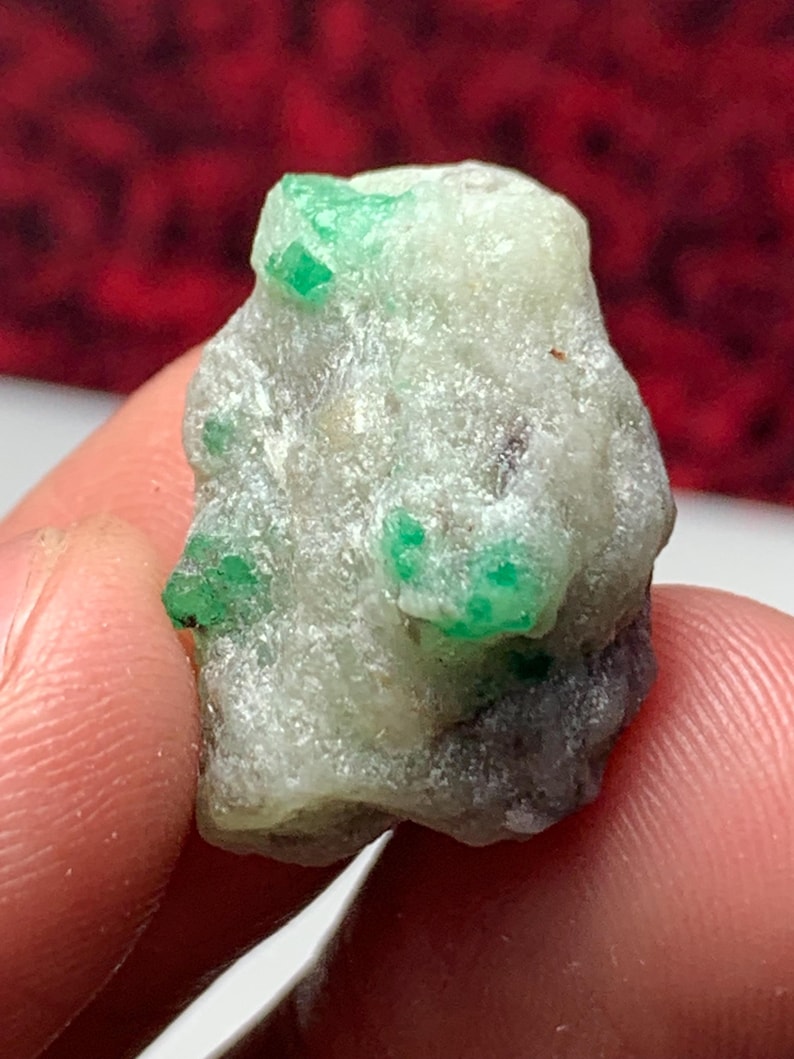 26.80ct Swat Emerald Specimen – Natural Crystal Beauty (22x16x10mm) - Etsy