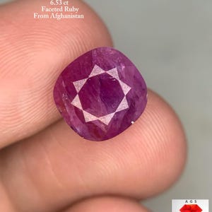 A Statement of Fire: 6.53 ct Faceted Afghan Ruby