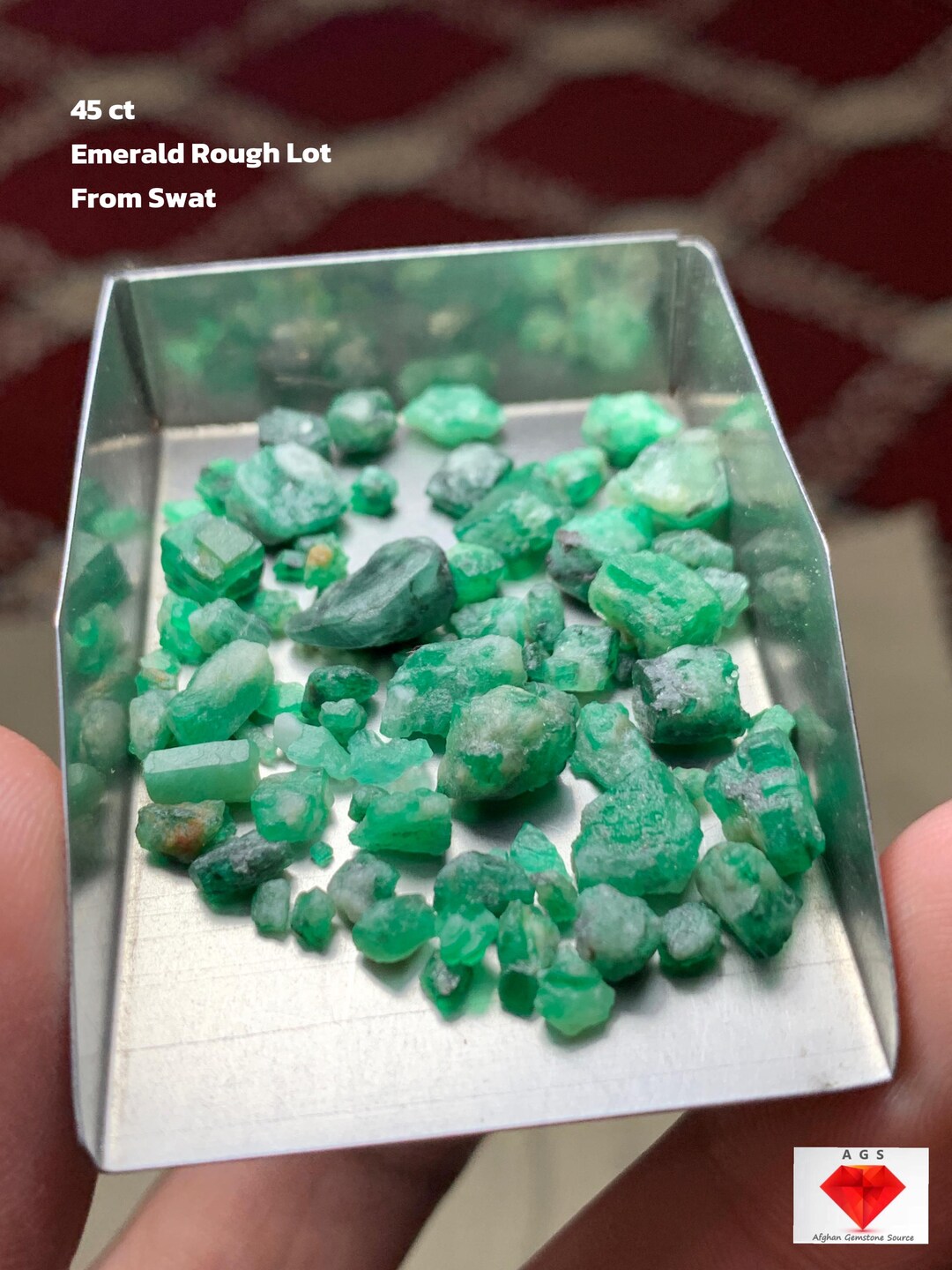 Antique Rough Compact 45 Ct Emerald Rough Lot — Compact Power From Swat Valley - Etsy