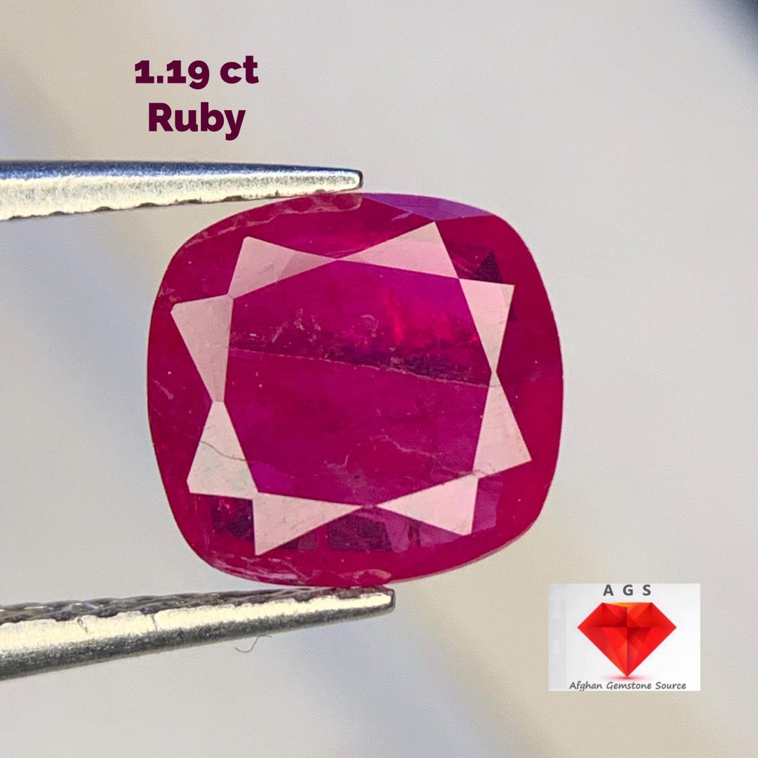 1.19 Ct Ruby From Jegdalek Mines, Afghanistan - Etsy