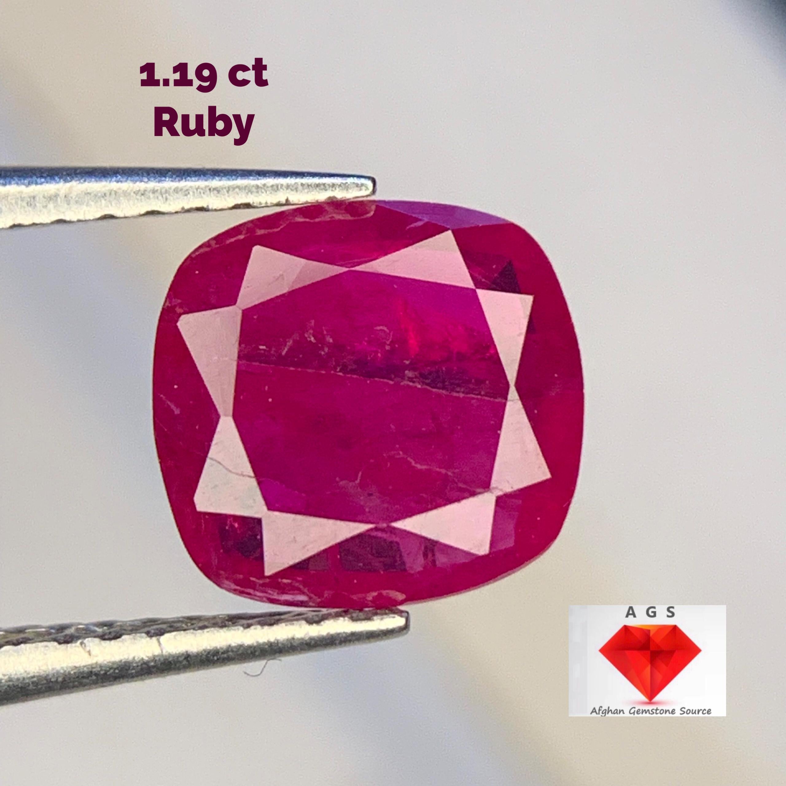 1.19 Ct Ruby From Jegdalek Mines, Afghanistan - Etsy