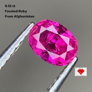 Exploring a 0.32ct Faceted Afghan Ruby: A Gem of Subtle Beauty