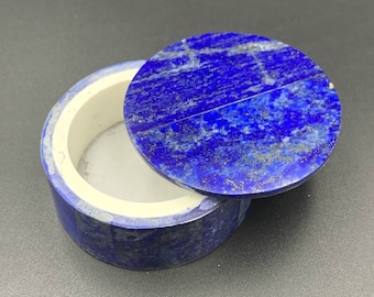 Pendentif orgonite baroque ovale lapis-lazuli bronze | Les Orgonites