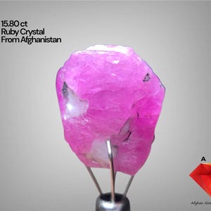 15.80 ct Afghan Ruby Crystal – Natural Beauty in Rough Form