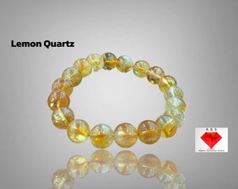 Brilliant Lemon Quartz Gemstone: 141 ct, 9mm Cut