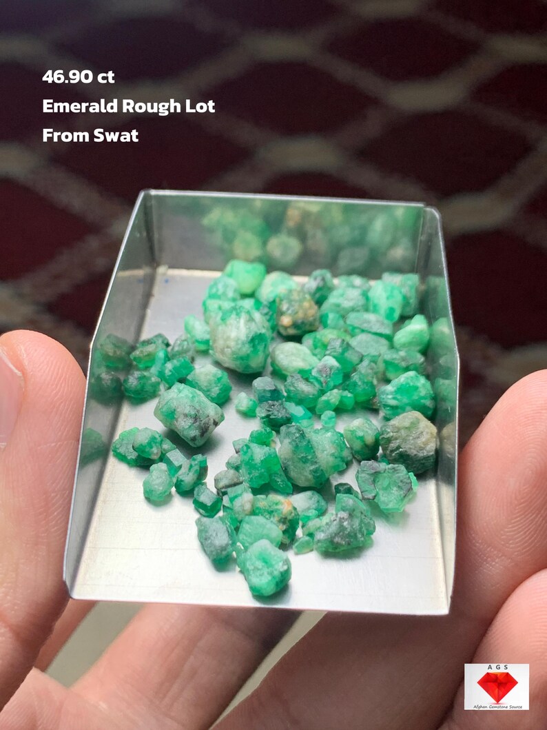 Pokemon Emerald Rough Introducing a 46.90ct Emerald Rough Lot From Swat Valley - Etsy