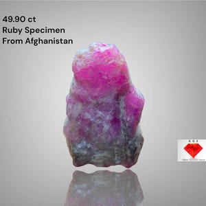 Exploring the 49.90 ct Ruby Specimen from Afghanistan: A Massive Gem of Exceptional Quality
