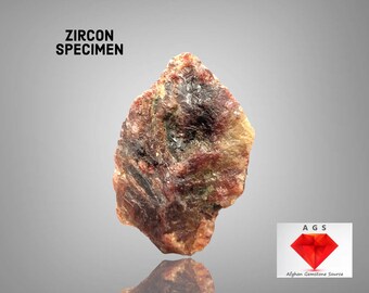 レッドジルコン結晶標本：天然宝石、パキスタン産（30g） - Etsy 日本