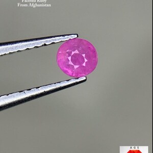 0.17ct Faceted Afghan Ruby – 3.10 × 3.10 × 2.39 mm
