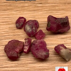 26.60ct Afghan Ruby Rough Lot – Red Crystals with Natural Beauty & Form