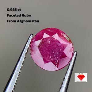0.985 Carat Natural Faceted Afghan Ruby – A Bold Gemstone with Radiant Fire