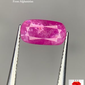 Sleek Sophistication: 1.50ct Afghan Ruby in an Elegant Elongated Cut