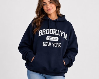 Brooklyn Est. 1634 Vintage Collegiate T-Shirt, Sweatshirt, Hoodie