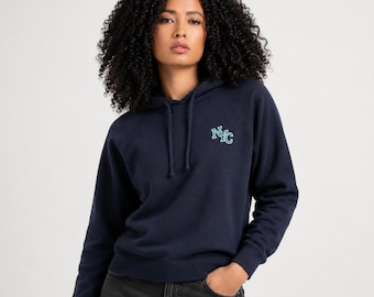 New York City Embroidered Pullover Hoodie, Fleece Sweatshirt, Unisex Streetwear