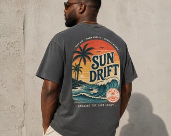 Sun Drift Shirt, Summer Beach T-Shirt, Comfort Colors Coastal Graphic Tee, Sweatshirt, Hoodie