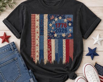 Comfort Colors US flag Shirt, 4th of July shirt, USA tee, summer patriotic shirt for women, America est 1776 shirt, red, white, blue shirt