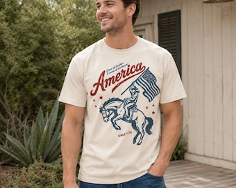 Comfort Colors America Since 1776 Patriotic Shirt, American Flag Tee