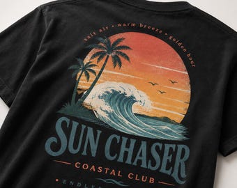 Sun Chaser Shirt, Comfort Colors Summer Beach T-Shirt, Sweatshirt, Hoodie