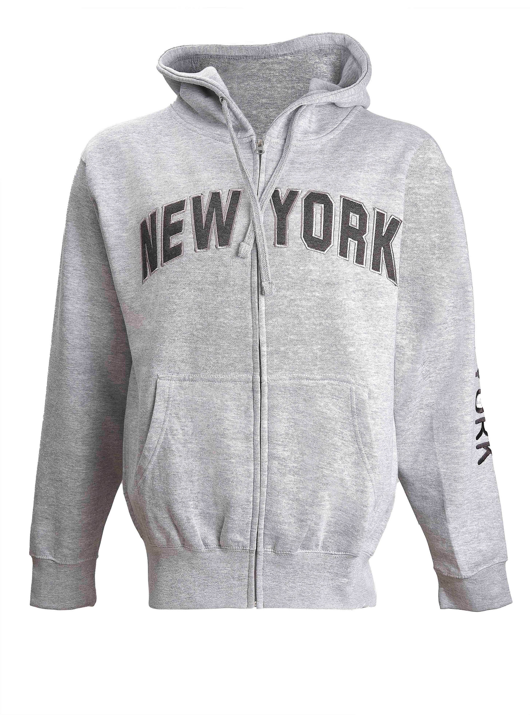 Mens New York Zipper hoodie Full Zip Heavyweight Fleece | Etsy