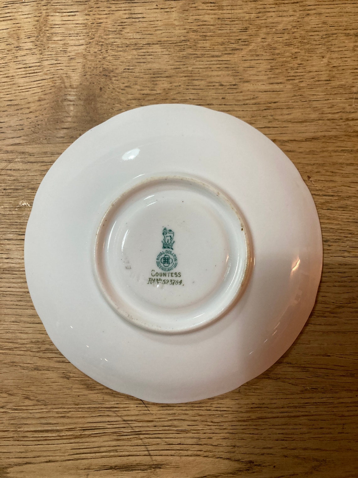 Royal Doulton Countess Green Tea Cup Saucer With a Gold Trim Etsy