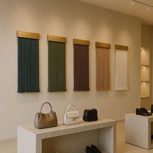 Fiber Art Wall Hanging: Natural Rope Tapestry, Boho Decor