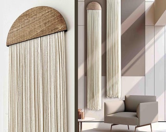 Round Fiber Art Wall Hanging Set: Acoustic Panel Decor