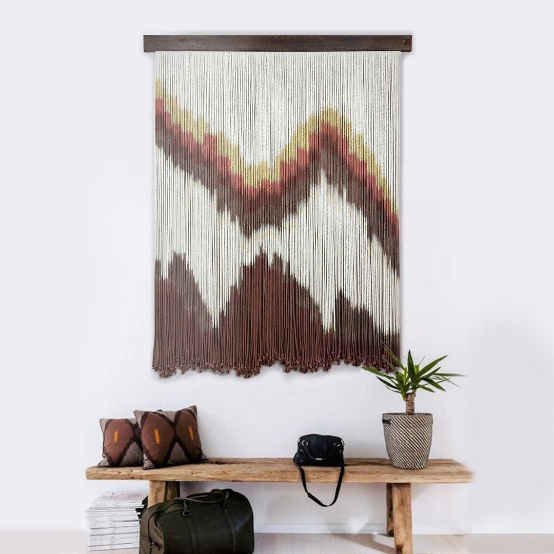 Tapestry Hanging Wall Art Handmade Fiber Wall Decor Hanging Etsy