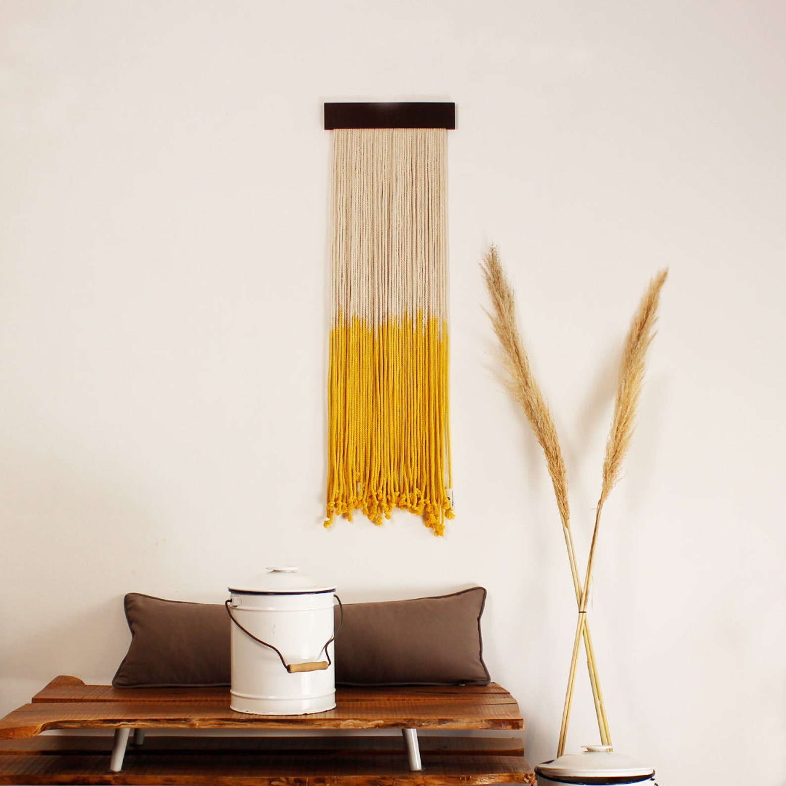 Yarn Hanging Wall Decor Handmade Hanging Rope Wall Art Etsy