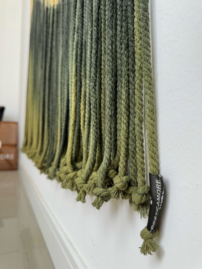 Mountain Figure Fiber Art Wall Hanging Boho Wall Decor Etsy