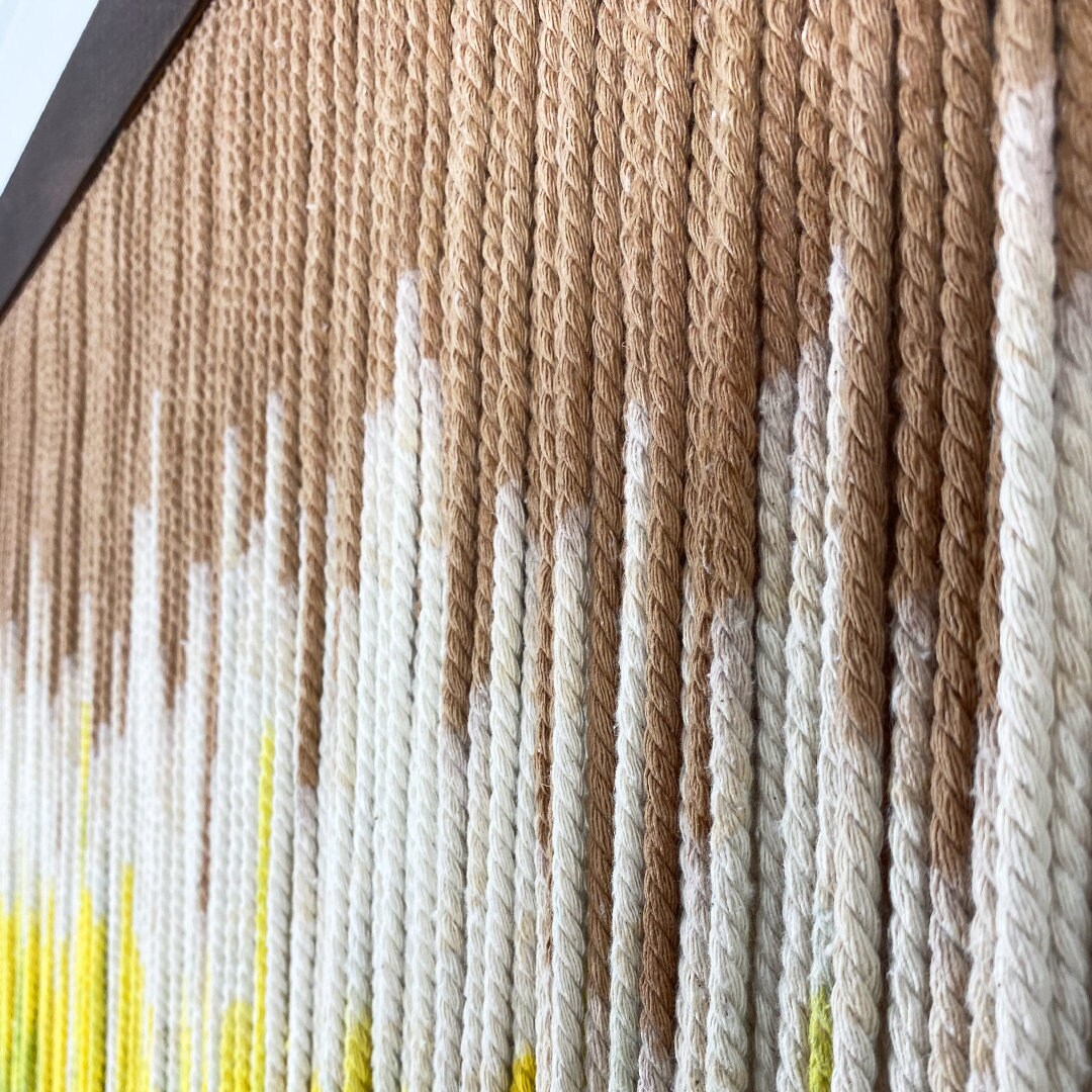 Fiber Wall Art Handmade Hanging Rope Wall Art Macrame Etsy UK