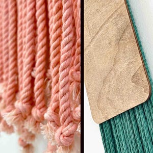 Textured Cotton Rope Wall Hanging | Modern Boho Minimalist Decor (13 ...