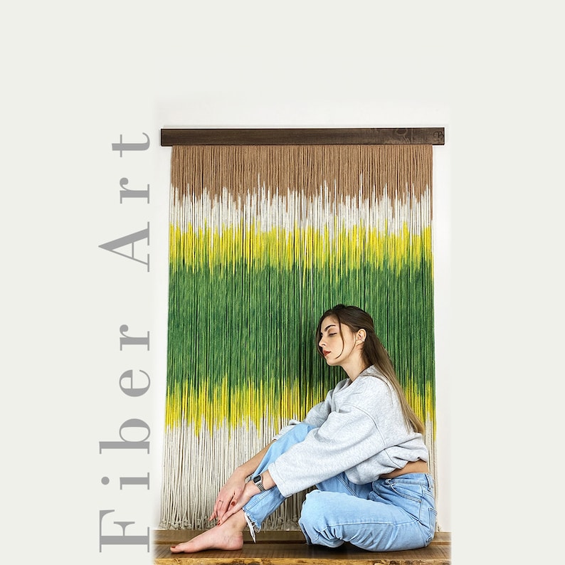 Fiber Art Wall Hanging Sound Absorbing Wall Decor Acoustic Etsy UK