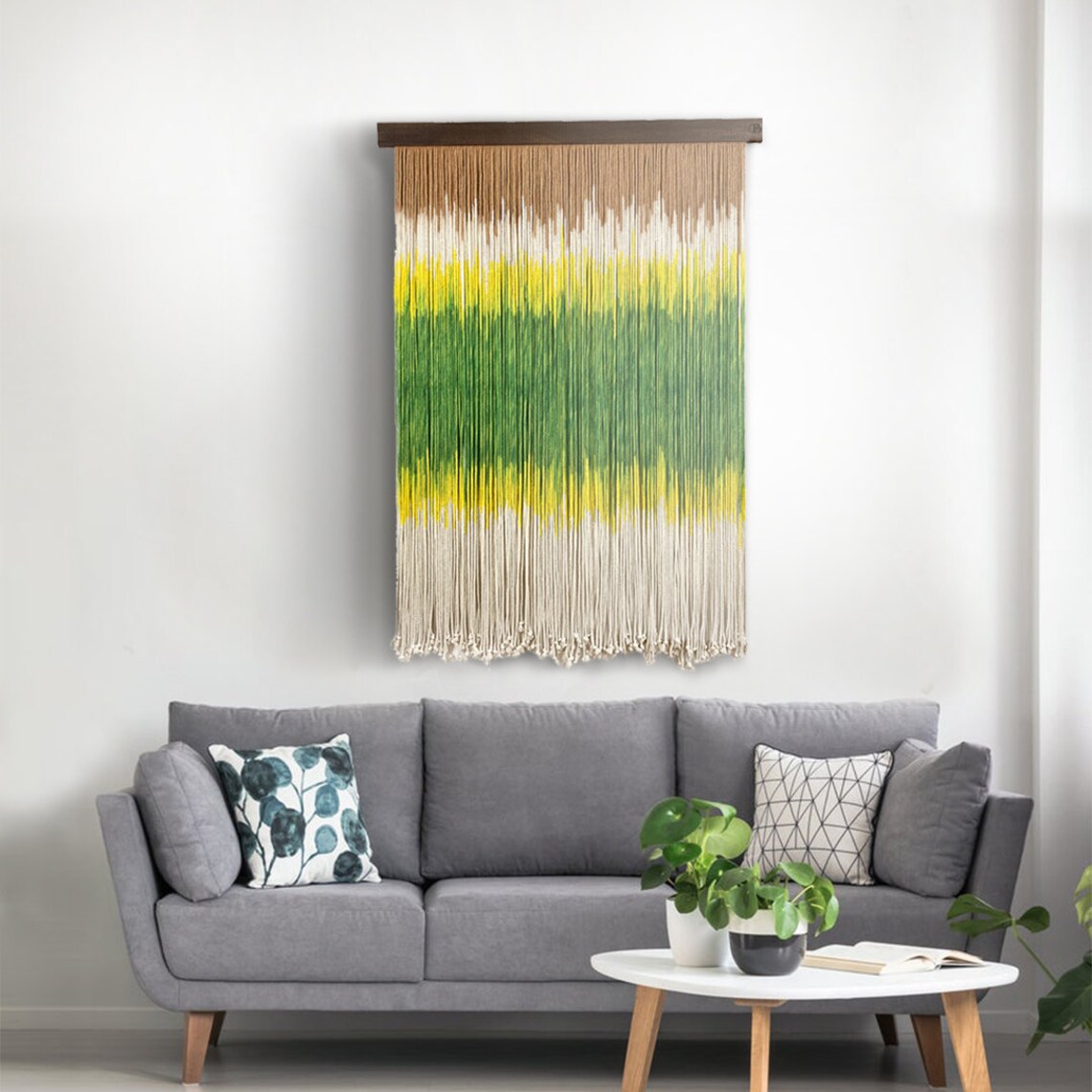 Fiber Wall Art Handmade Hanging Rope Wall Art Macrame Etsy