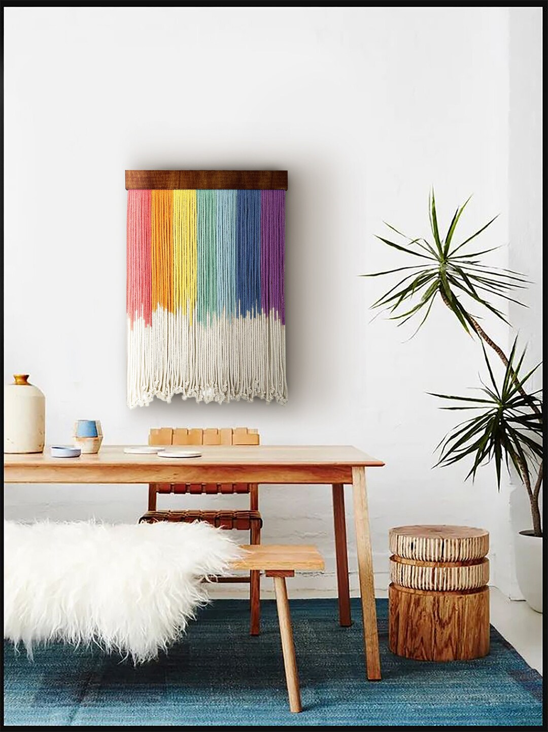 Rainbow Macrame Wall Hanging Colorful Cotton Fiber Art Etsy rainbow-macrame-wall-hanging-colorful-cotton-fiber-art-etsy