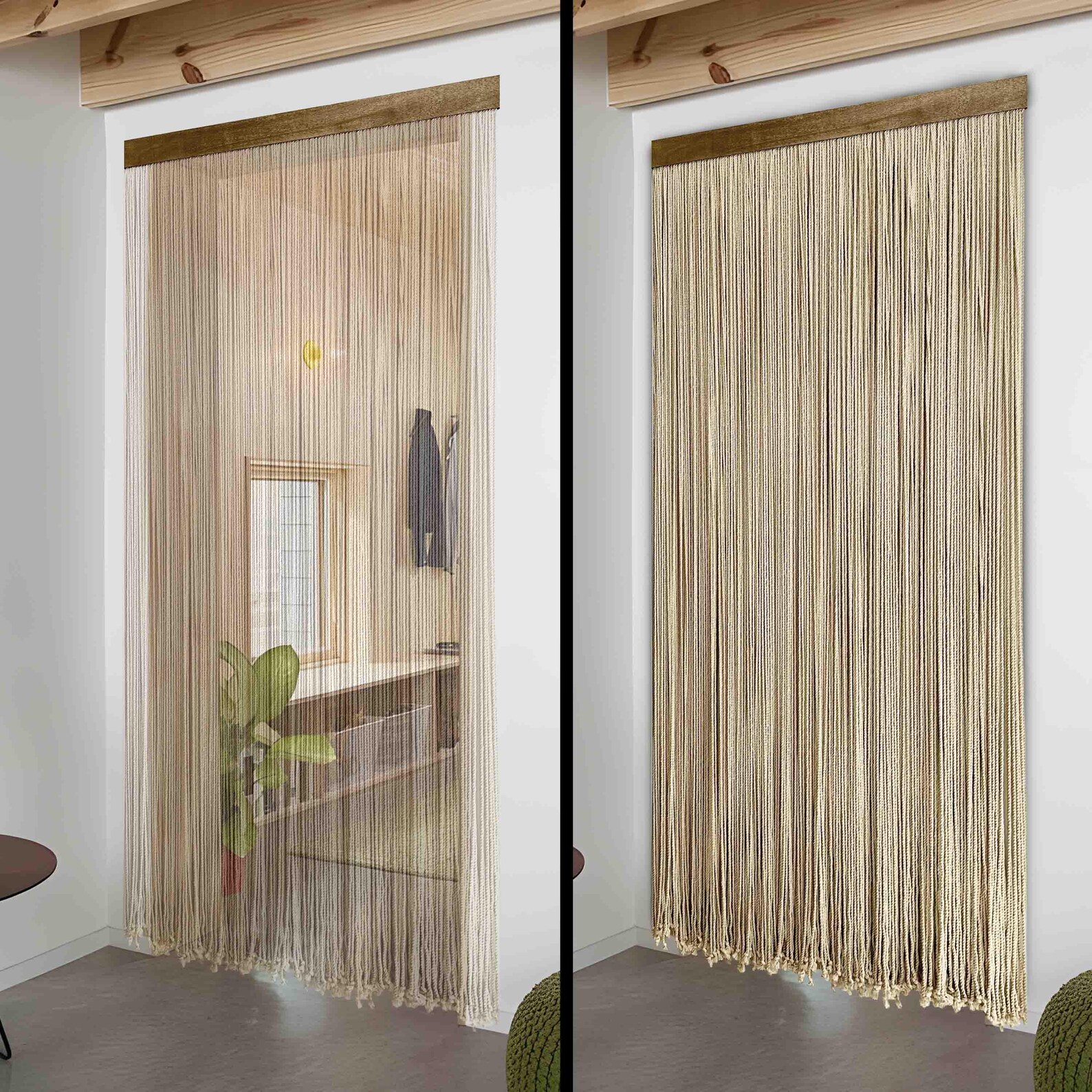 Doorway & Window Rope Curtain – Door Panel, Sound-insulating Decorative ...