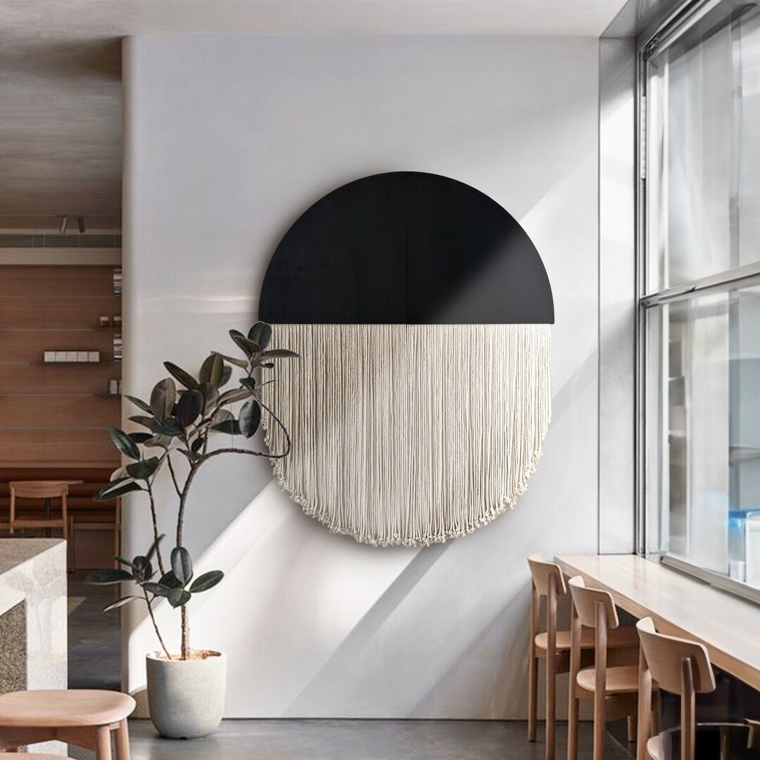 Oversized Fiber Art Wall Hanging, Boho Wall Decor, Macrame, Large