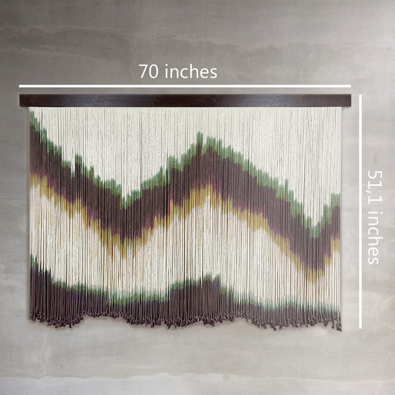 Fiber Wall Art Handmade Rope Modern Tapestry Hanging Wall Etsy