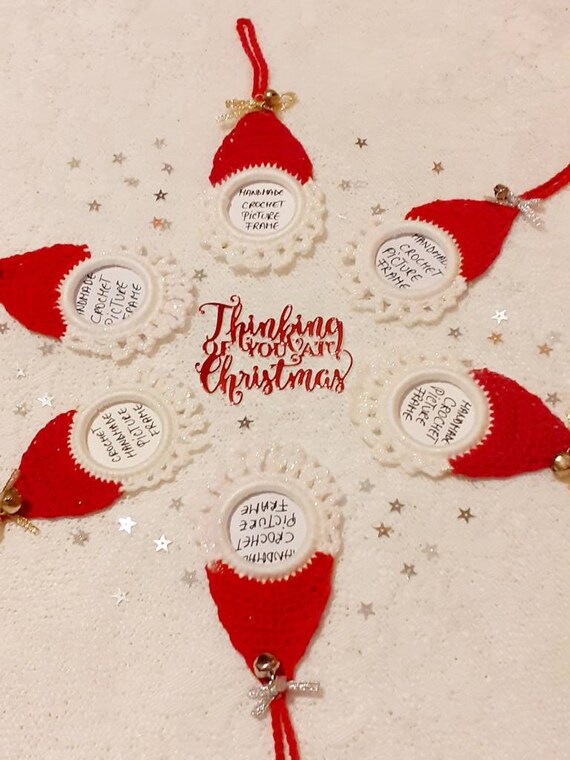 Crochet Ornaments Santa Picture Frame - Crochet Santa Picture Frame Crochet Ornaments Santa Picture Frame - Crochet Santa Picture Frame