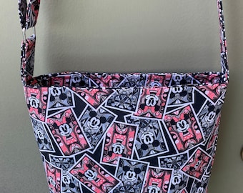Cards of Mickey & Minnie- Crossbody Bag