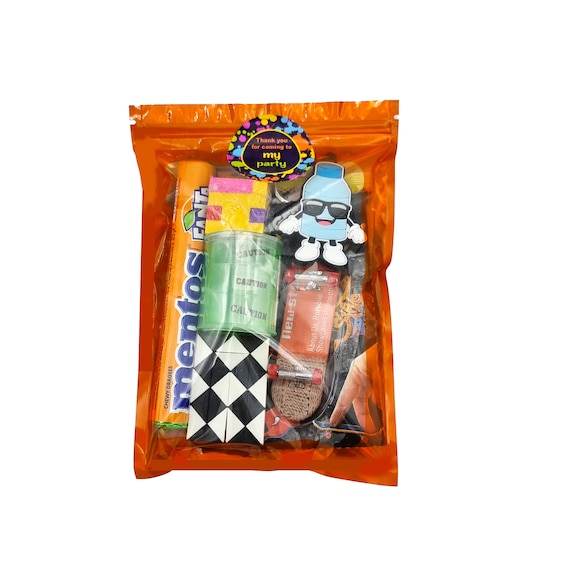 Older Boys Pre Filled Birthday Skateboarding Party Goody Bags, Gift Favours, Treat Bags